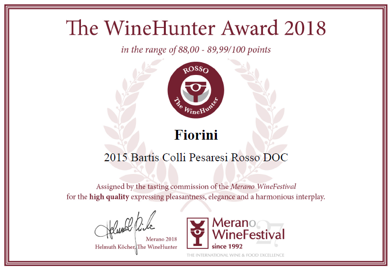 The Winehunter Award 2018