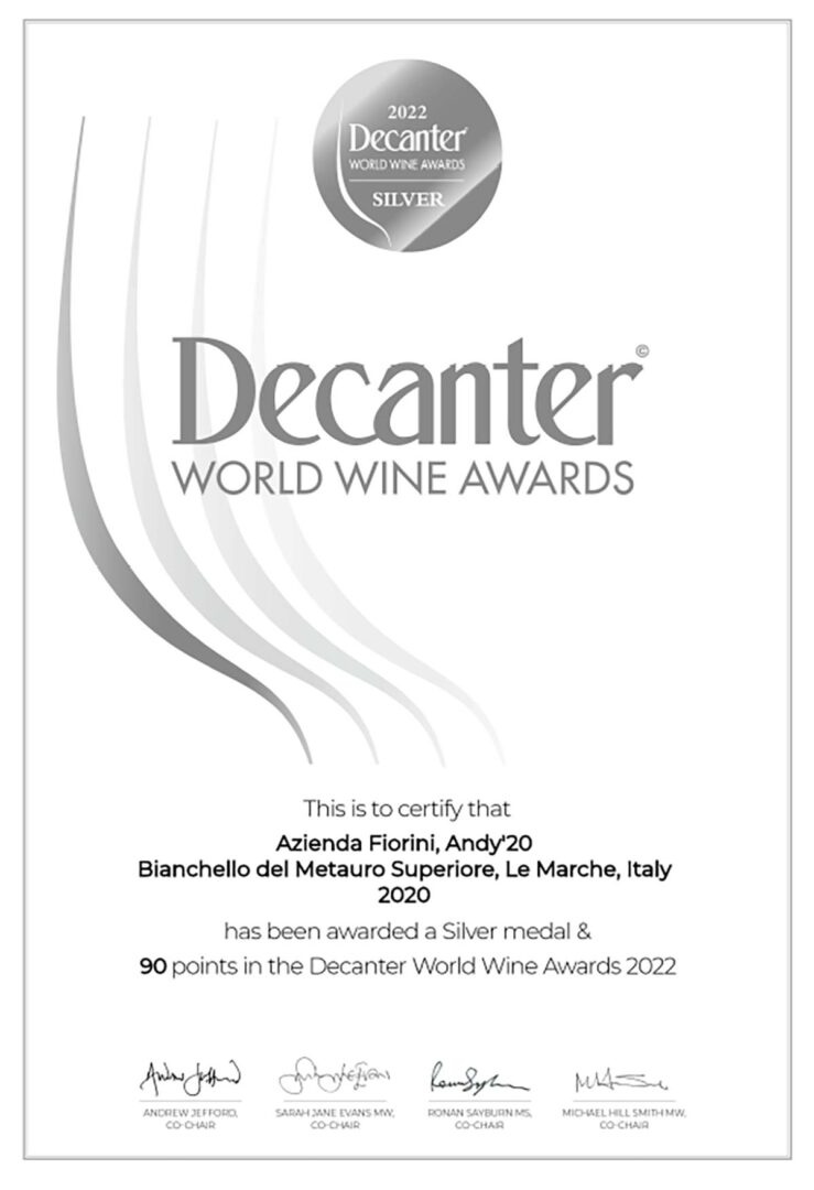 Decanter World Wine Awards 2022 | Andy ’20